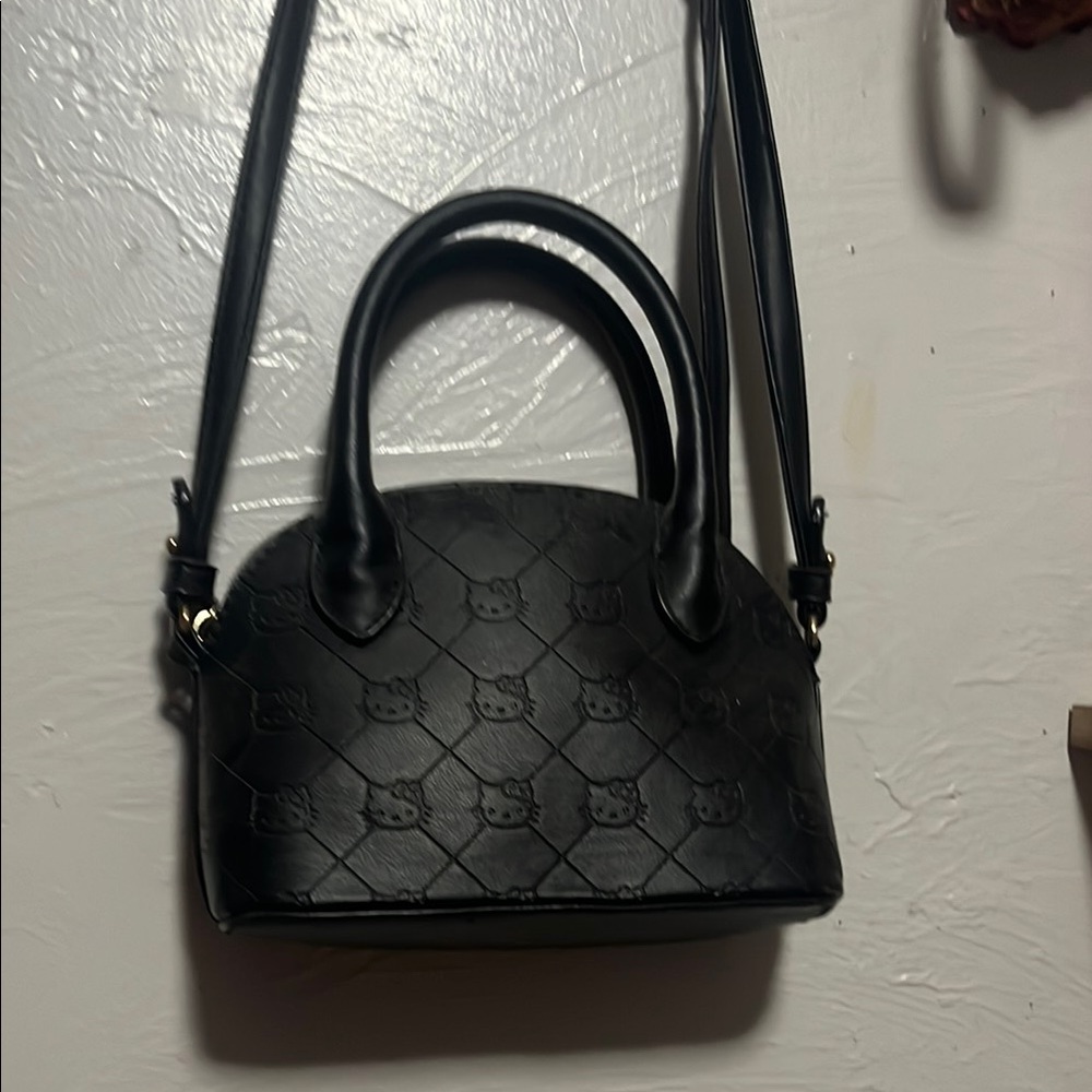 Forever 21 Black Crossbody Bag with Embossed Design